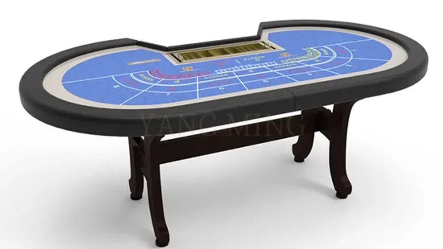 Digital table games rules layout displaying minimum stake chip selectors and payout summaries