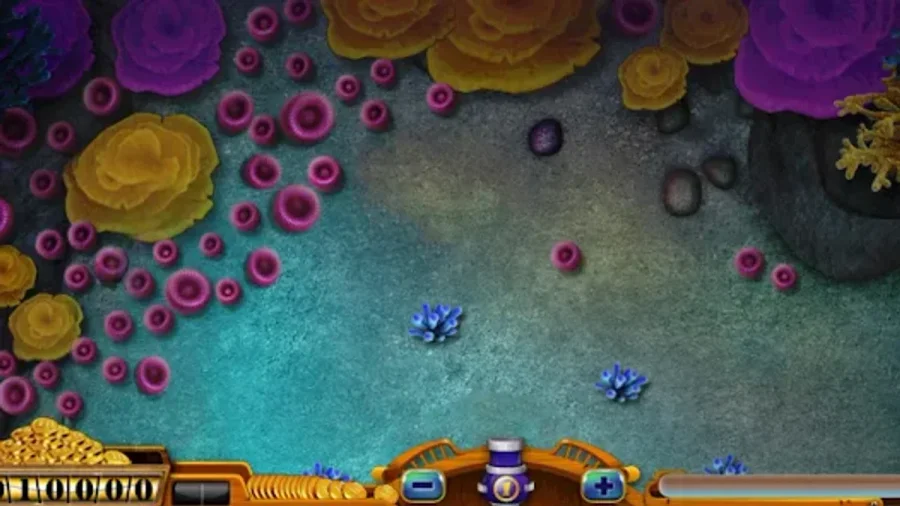 Mega Fishing special weapon arsenal displaying Torpedoes, Electric Net, and Free Thunder Cannon triggers